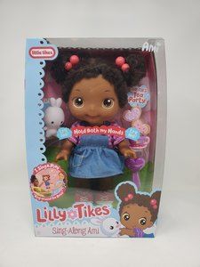 Little Tikes Sing-Along Ami Doll Lilly Girl Preschool 12 Inch Brown Hair Toy